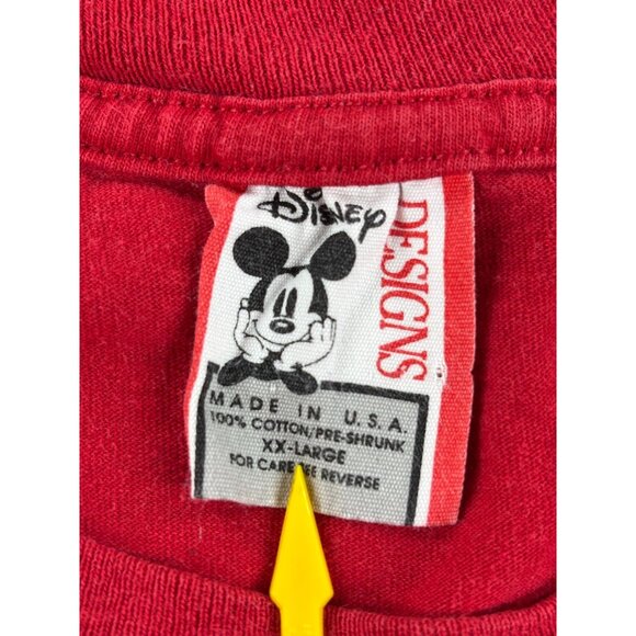 Vintage Winnie Pooh Bear T-Shirt Walt Disney World Red XXL Made in USA 2000's - Picture 4 of 8